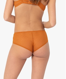 shorty femme en dentelle et tulle (lot de 2) orange shortiesC275101_2