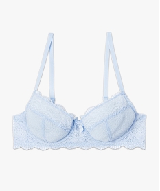 soutien-gorge femme forme corbeille en dentelle bleu soutien gorge avec armaturesC276301_4