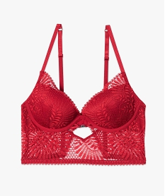 soutien-gorge en dentelle forme corbeille rouge soutien gorge avec armaturesC276601_4