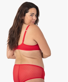 soutien-gorge grande taille a armatures et coques fines rouge sous-vetementsC278301_2