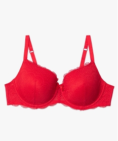 soutien-gorge grande taille a armatures et coques fines rouge sous-vetementsC278301_4