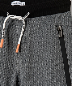 pantalon de jogging garcon bicolore – lulucastagnette gris pantalonsC281701_2