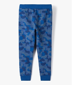 pantalon de sport garcon imprime camouflage - camps united bleu pantalonsC281901_3