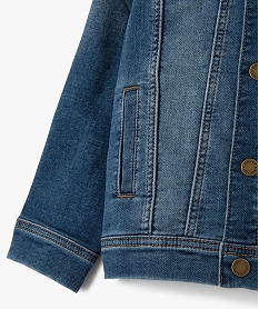 veste en jean garcon extensible a boutons-pression gris vestes manteaux et blousonsC289801_3