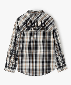 ensemble garcon 2 pieces   chemise a carreaux tee-shirt - lulucastagnette imprime chemisesC290401_3