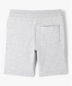 bermuda en maille avec interieur molletonne garcon grisC290601_4