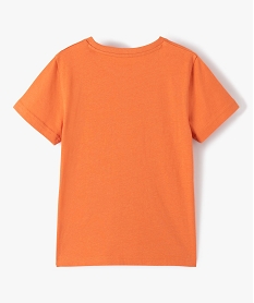 tee-shirt garcon uni a manches courtes orange tee-shirtsC293401_3