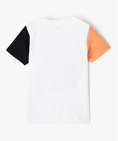 tee-shirt garcon avec motif rock – lulucastagnette blanc tee-shirtsC293801_3