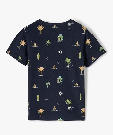 tee-shirt garcon imprime ocean a manches courtes bleuC296101_3