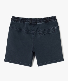 short garcon en toile denim extensible bleu shorts bermudas et pantacourtsC300101_3