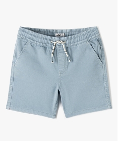 short garcon en toile denim extensible bleuC300201_1