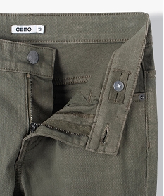 pantalon garcon style jean slim 5 poches vert pantalonsC303301_2