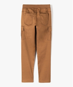 pantalon garcon en toile tres resistante brun pantalonsC303501_4