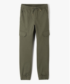 GEMO Pantalon en toile coupe jogger slim garçon kaki standard