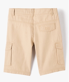 bermuda cargo en twill uni coupe regular garcon beige shorts bermudas et pantacourtsC304401_3