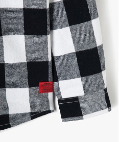 chemise garcon a capuche avec interieur matelasse imprime chemisesC305301_3