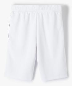 bermuda garcon en maille extensible a details contrastants blanc shorts bermudas et pantacourtsC305701_3