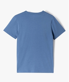 tee-shirt garcon a manches courtes uni bleu tee-shirtsC306701_3
