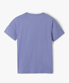 tee-shirt garcon a manches courtes imprime geek violet tee-shirtsC307201_3