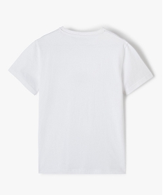 tee-shirt garcon a manches courtes imprime geek blanc tee-shirtsC307301_3