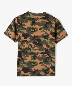 tee-shirt garcon camouflage a manches courtes vert tee-shirtsC309101_3