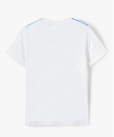 tee-shirt garcon a manches courtes imprime californie blancC312201_3