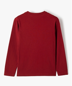 tee-shirt garcon a manches longues avec motif nature rouge tee-shirtsC312901_4
