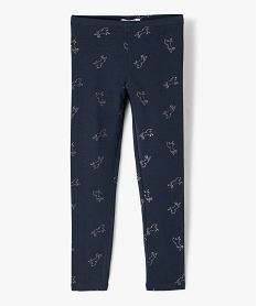 GEMO Legging fille long détail girly Bleu