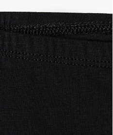 legging 78eme uni a taille elastiquee fille noir standardC313801_2