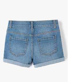 short en jean extensible a revers fille grisC316001_3