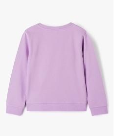 sweat fille pastel fin a motifs brillants violet sweatsC318201_3