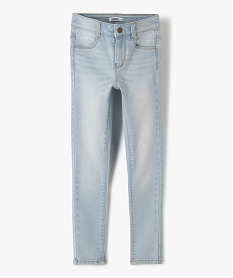 GEMO Jean ultra skinny à taille réglable fille Bleu