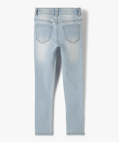 jean ultra skinny a taille reglable fille blanc chine jeansC319201_2