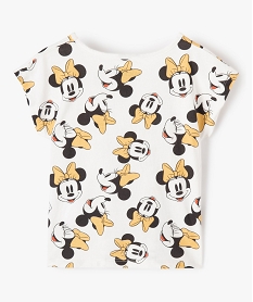 tee-shirt fille a manches courtes coupe loose imprime - disney beige tee-shirtsC331601_3