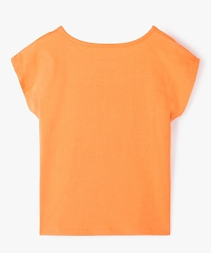 tee-shirt fille a manches courtes coupe loose imprime - disney orange tee-shirtsC331701_4