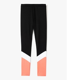 GEMO Legging de sport fille tricolore Noir