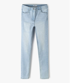 GEMO Jean fille coupe ultra skinny taille haute blanc chine