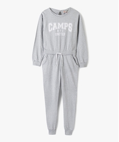 combinaison pantalon fille en maille sportswear - camps untited gris ensemblesC355501_1