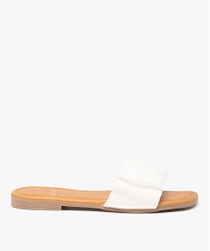 PANTOUFLE NOIR SANDALE BLANC:30383311244-Synthetique/Synthetique/Elastomere/Synthetique/