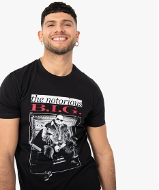 tee-shirt homme a manches courtes - the notorious big noir tee-shirtsC584901_2