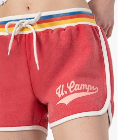 short femme avec ceinture multicolore – camps united orange shortsC588301_2