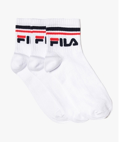 chaussettes homme speciales sport tige courte (lot  de 3) - fila blanc standardC591301_1