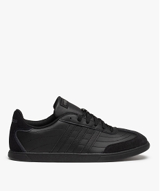 GEMO Baskets homme unies à lacets – Adidas Okosu noir vif