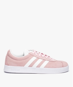 baskets femme bicolores a lacets - adidas vl court roseC598101_1