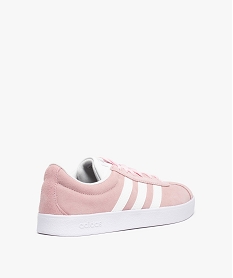 baskets femme bicolores a lacets - adidas vl court roseC598101_4