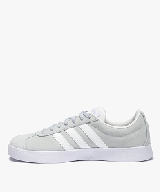 baskets femme bicolores a lacets - adidas vl court grisC598201_3