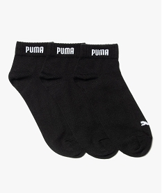 GEMO Chaussettes homme spécial sport tige courte (lot de 3) - Puma Noir