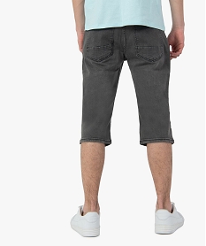 bermudapantacourt homme en jean legerement delave gris shorts et bermudasC618601_3