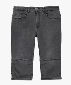 bermuda homme en jean legerement delave grisC618601_4