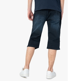 bermudapantacourt homme en jean legerement delave bleu shorts et bermudasC618701_3